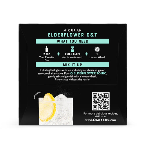 Q Mixers | Premium Elderflower Tonic Water 4-pack