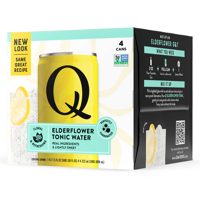 Q Mixers | Premium Elderflower Tonic Water 4-pack