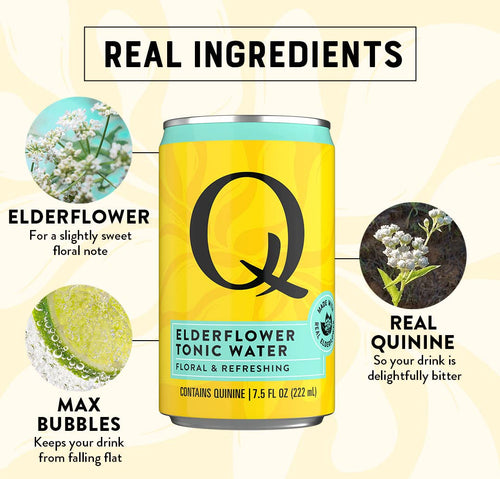 Q Mixers | Premium Elderflower Tonic Water 4-pack