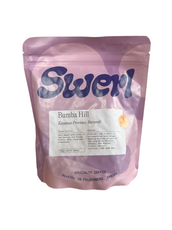 SWERL Coffee Roasters| Bumba Hill, Red Bourbon, Honey Washed, Filter Roast, Kayazani, Burundi 250g