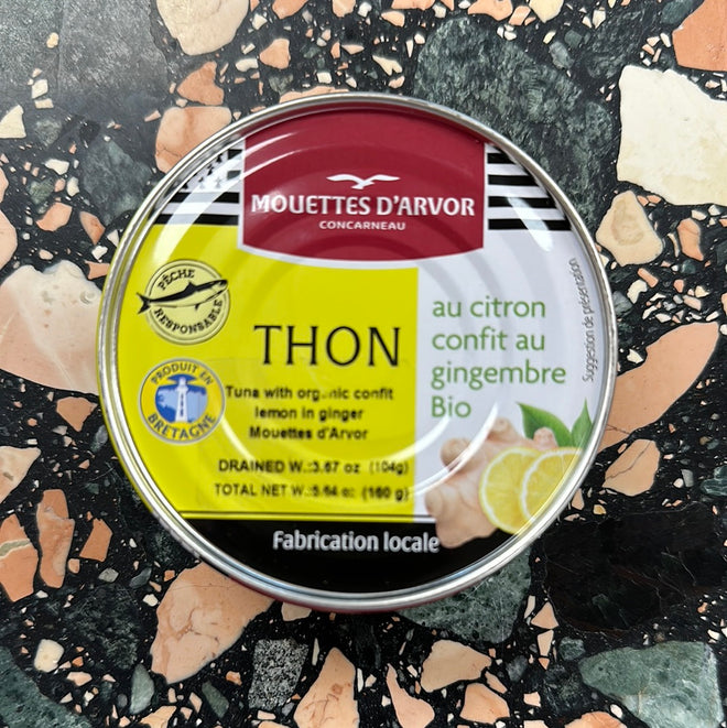 Les Mouettes d’Arvor | Tuna with organic confit lemon in ginger