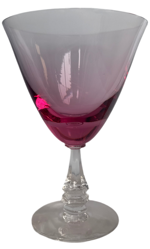 1950-1967 ‘Wistaria Pink’ Water Goblets by Tiffin-Fransiscan