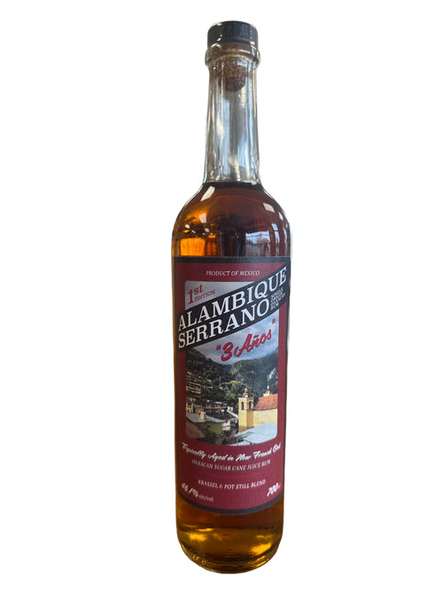 2025 Alambique Serrano ‘3 Años’, 1st Edition, Rum aged in new French Oak, Oaxaca, Mexico