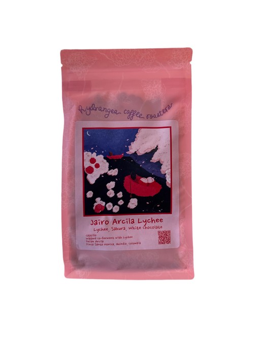 Hydrangea Coffee | Jairo Arcila Lychee, Washed Co-ferment w/ Lychee, Castillo, Quindio, Colombia 8oz