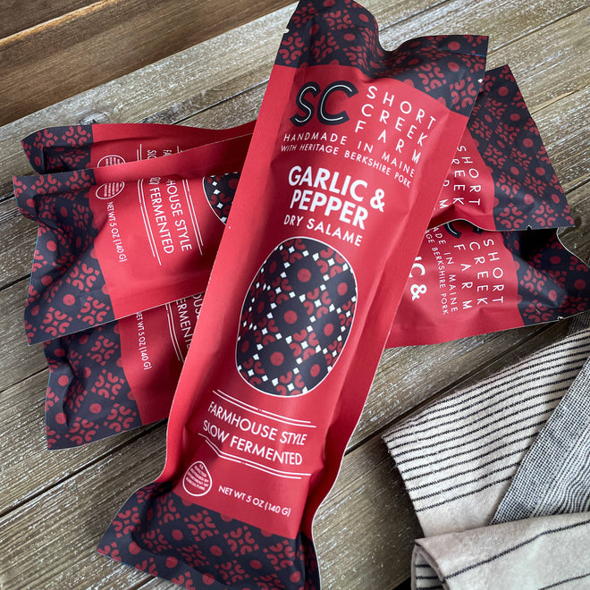 Short Creek Farm | Garlic & Pepper Salami