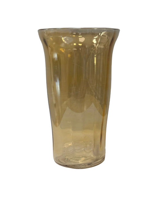 1950-60’s Maker Unknown, Marigold Carnival Glass, Juice Tumbler