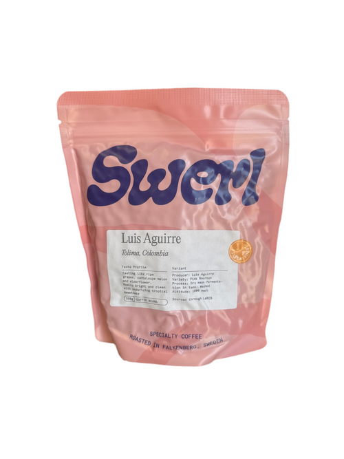 SWERL Coffee Roasters| Luis Aguirre, Pink Bourbon, Washed, Filter Roast, Tolima, Colombia 250g