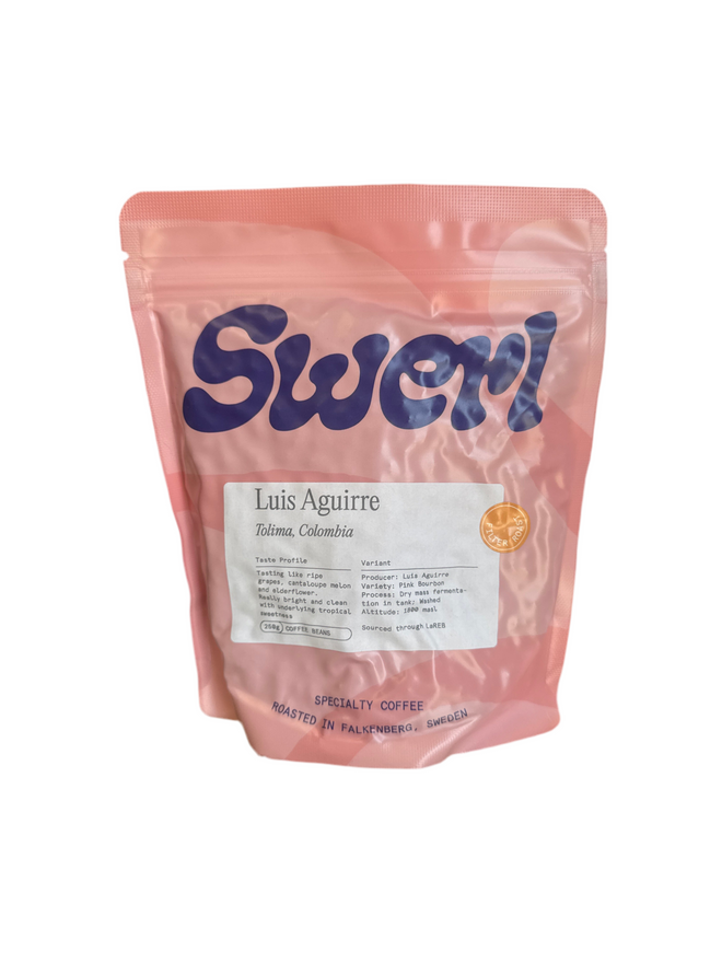 SWERL Coffee Roasters| Luis Aguirre, Pink Bourbon, Washed, Filter Roast, Tolima, Colombia 250g