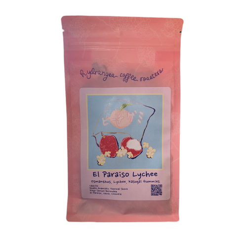 Hydrangea Coffee | El Paraiso Lychee, 2x Anaerobic Thermal Shock, Castillo, Cauca, Colombia 8oz