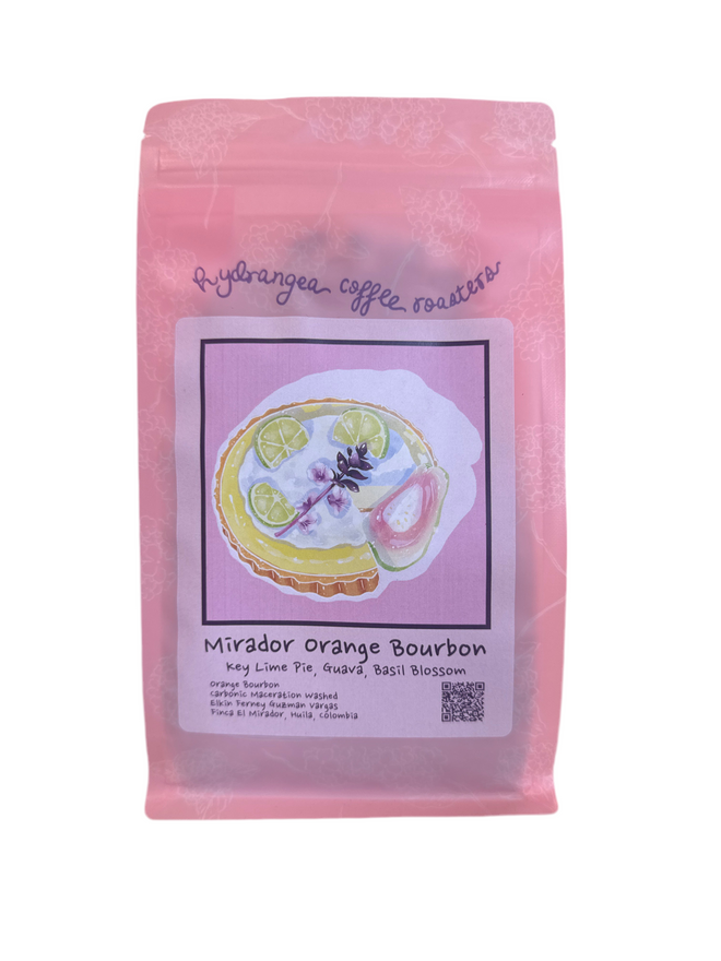 Hydrangea Coffee | Finca el Mirador, Orange Bourbon, CM Washed, Huila, Colombia 8oz