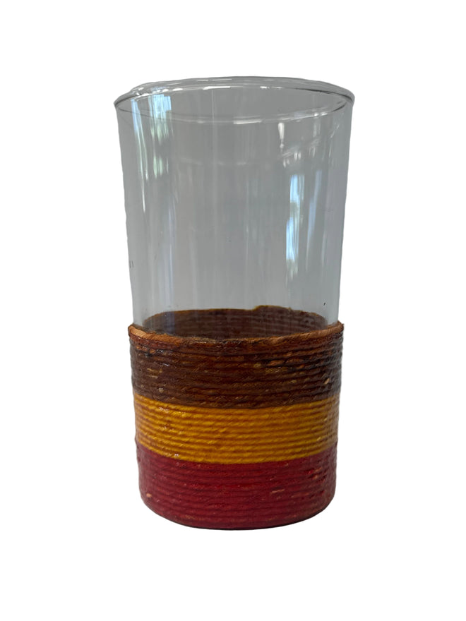 c.1950’s Maker Unknown, Rattan Wrapped Water Glass