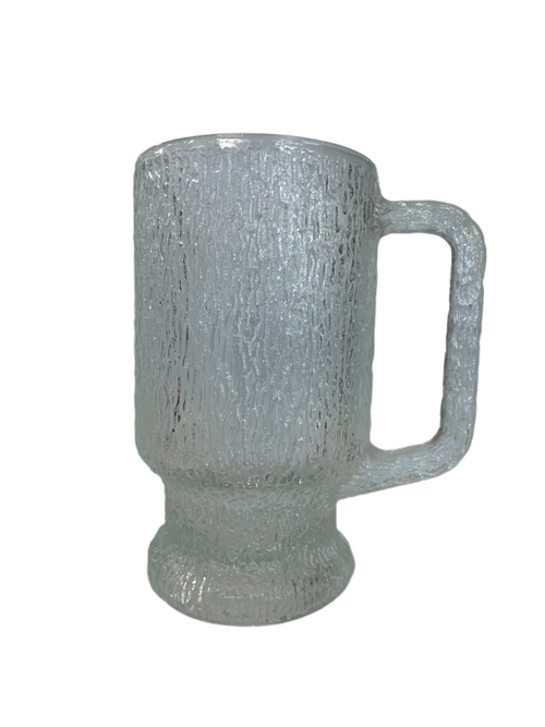 c.1960’s Indiana Glass ‘Crystal Ice’, Mug, Dunkirk, Indiana