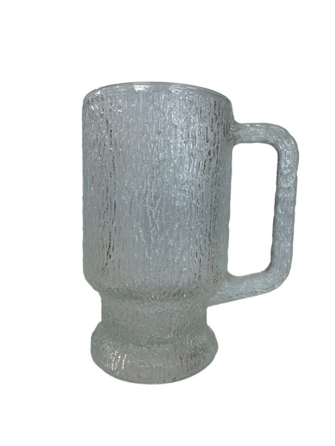 c.1960’s Indiana Glass ‘Crystal Ice’, Mug, Dunkirk, Indiana