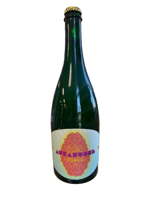 2025 Jester King ‘Aurastone’ Batch #2, BA farmhouse ale refermented w/ Peaches, Makrut lime leaf + Himalayan Pink Salt, Austin, Texas 750mL