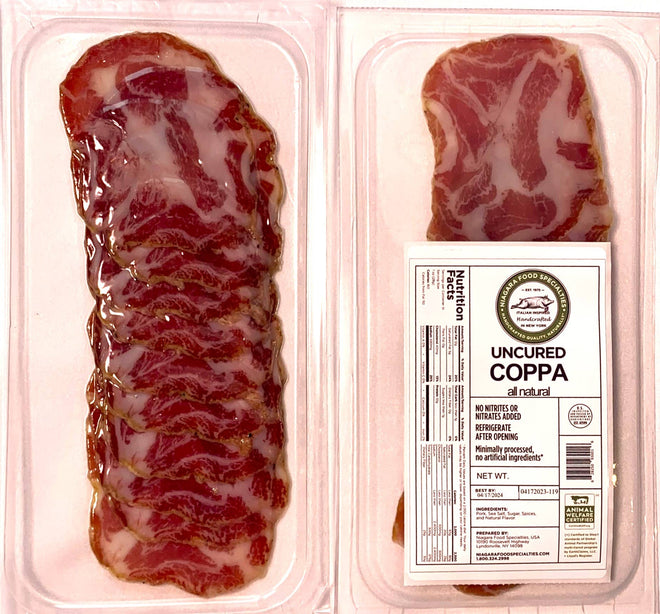 Niagara Food Specialties | Coppa Sliced 2 oz