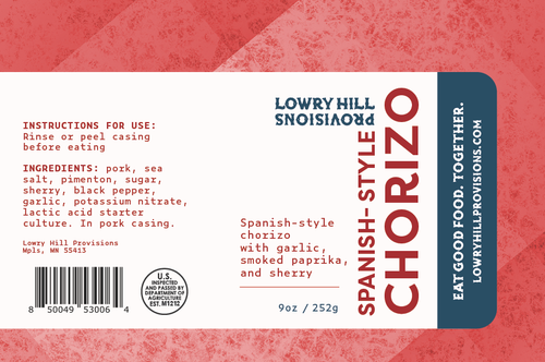 Lowry Hill Provisions | Spanish-Style Chorizo