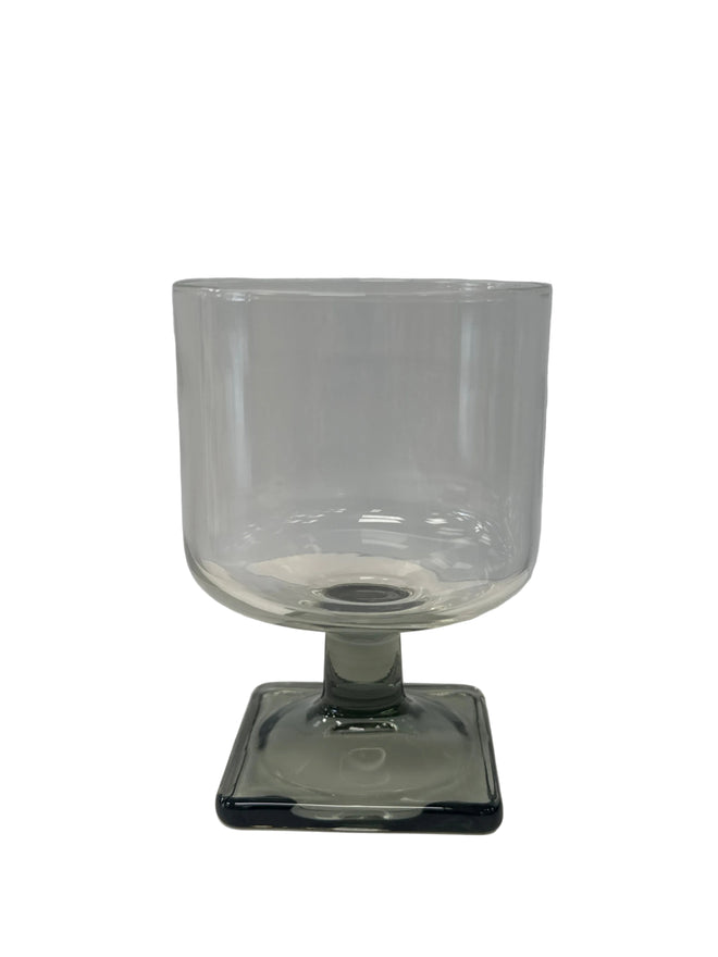 1960-70’s Federal Glass ‘Nordic Midnight (Smoke)’ Cocktail Stem, Columbus, Ohio