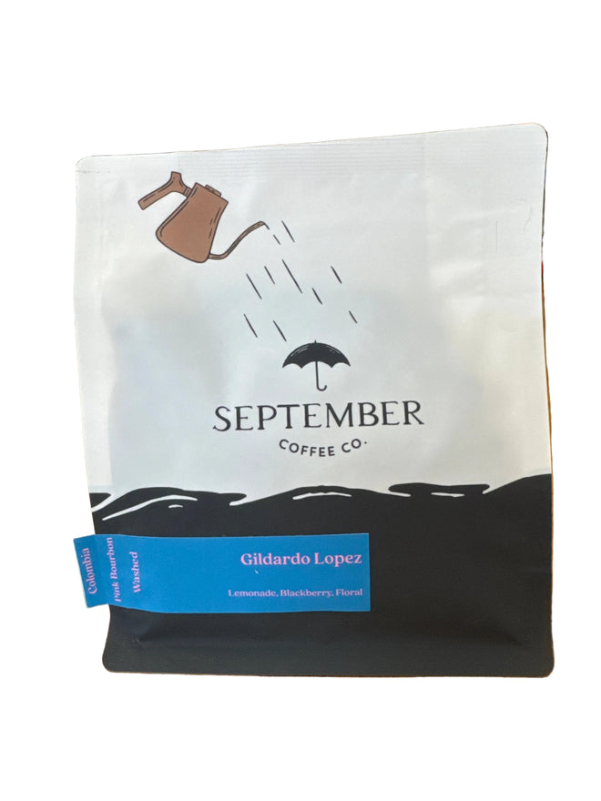 September Coffee, Gilardo Lopez, Filter Roast, Pink Bourbon, Washed, Huila, Colombia 250g