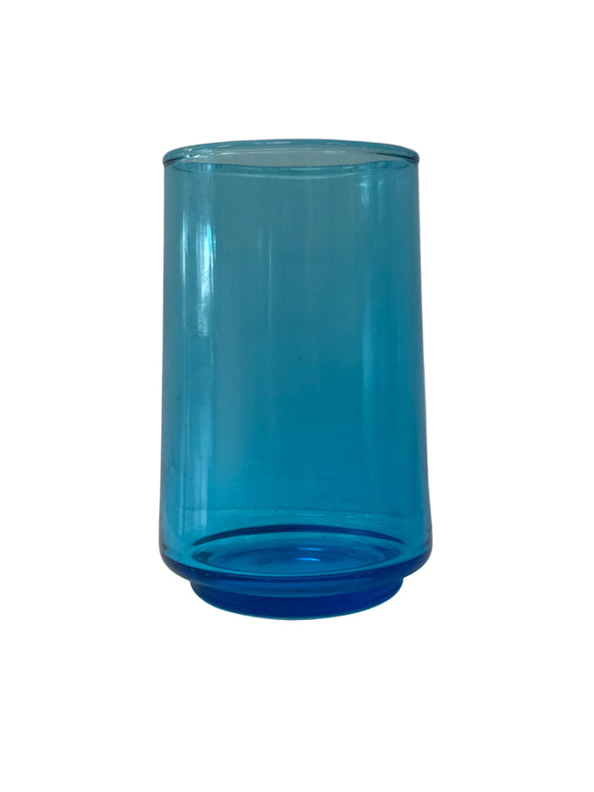 1980-90’s Maker Unknown {Cristar?}, Aquamarine Juice Glass