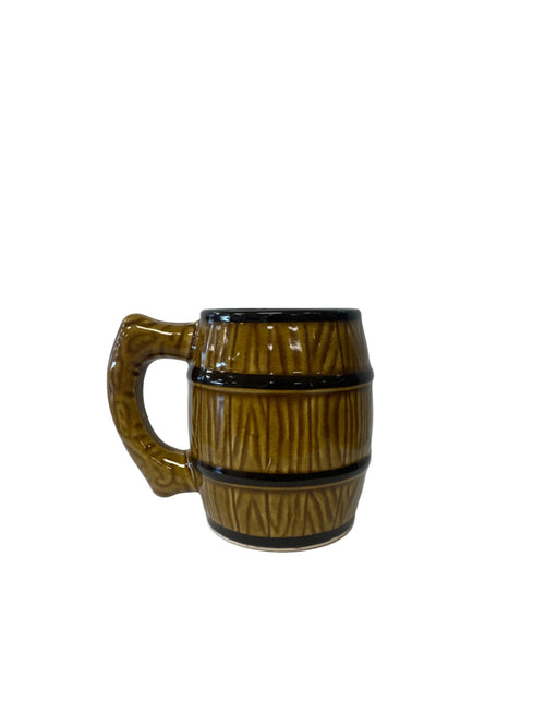 1920-1940’s Noritake Maruhon ware, Ceramic Mugs with Barrel Motif, Nagano, Japan