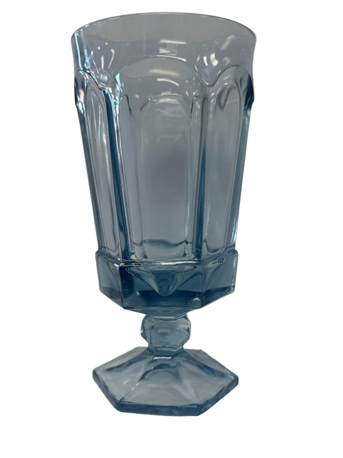 1980-1986 Fostoria ‘Virginia’ Light Blue Iced Tea Stem, Moundsville, West Virginia