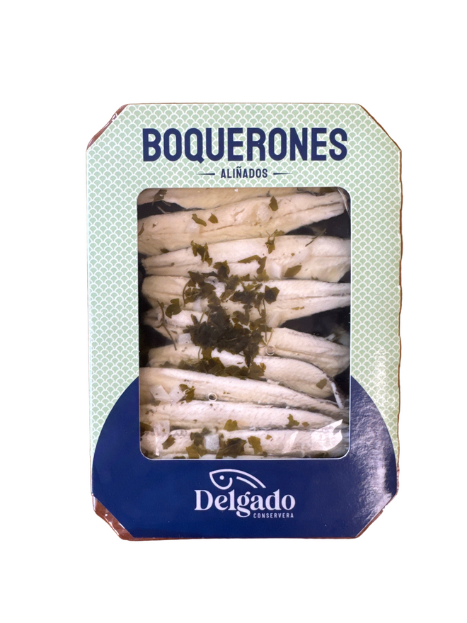 Delgado | Boquerones marinated w/ Garlic + Parsley