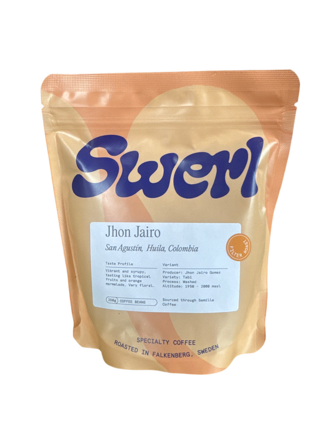 SWERL Coffee Roasters| Jhon Jairo, Tabi, Washed, Filter Roast, Huila, Colombia 250g