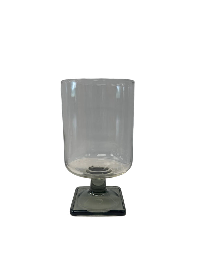 1960-70’s Federal Glass ‘Nordic Midnight (Smoke)’ Water Goblet, Columbus, Ohio