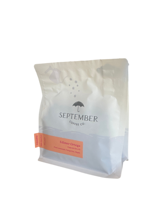 SEPTEMBER Coffee Co. Edimer Ortega, Washed, Pink Bourbon, Huila, Colombia 250g