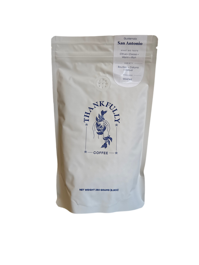 Thankfully Coffee | San Antonio, Bourbon, Caturra + Catuia, Washed, Antigua, Guatemala 250g