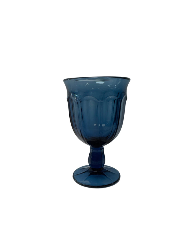 1974-1988 Noritake ‘Provencial-Colonial’ in Cobalt Wine Goblet, Nagoya, Japan