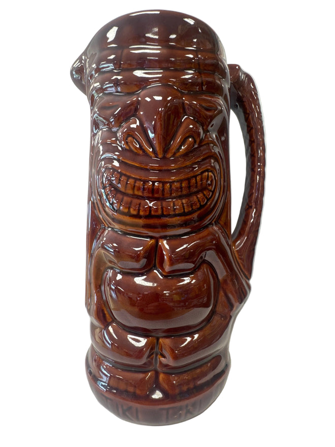 1990-2010’s Two’s Company Ceramic Tiki Pitcher, Elmsford, New York