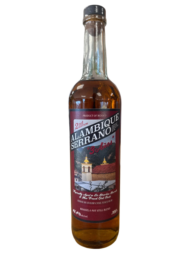 2025 Alambique Serrano ‘3 Años’, 2nd Edition, Rum aged in new French Oak, Oaxaca, Mexico