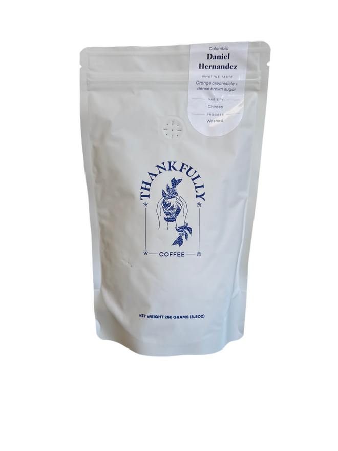 Thankfully Coffee | Daniel Hernandez, Chiroso, Washed, Urrao, Colombia 250g
