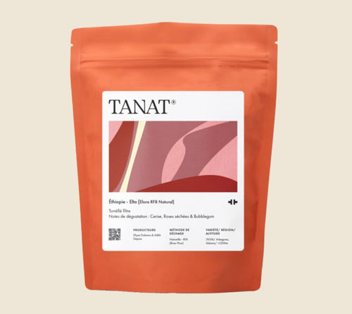 Tanat, ‘Elto-Elora RF8 Natural’ Filter Roast, 74158, Natural-River Flow, Arbegona, Sidama, Ethiopia 100g