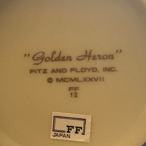 1977 Fitz + Floyd ‘Golden Heron’ tea cup