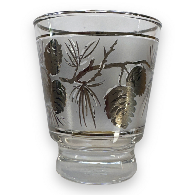 1960’s Libbey Frosted Pinecone Tumblers