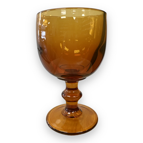 1960-89 Imperial Glass-Ohio | Hoffman House Water goblet in ‘Amber’