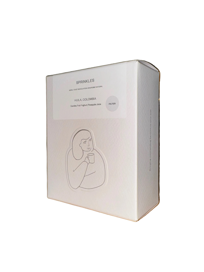 DAK Coffee Roasters ‘Sprinkles’ Filter Roast, Sidra, Yeast Inoculated Anaerobic, Huila, Colombia 200g