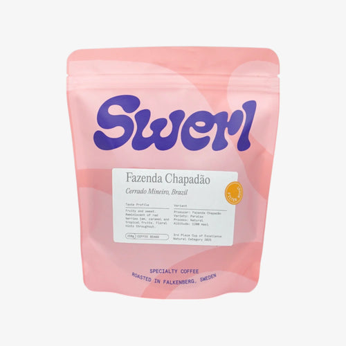 SWERL Coffee Roasters, Fazenda Chapadão, Filter Roast, Paraiso, Natural, Cerrado Mineiro, Brazil 250g
