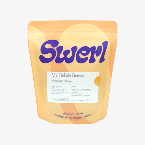 Swerl Coffee Roasters ‘Mr. Bekele Gemeda’ Filter Roast, Heirloom, Washed, Yirgacheffe, Ethiopia 250g