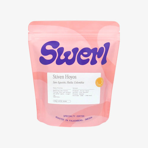 Swerl Coffee Roasters ‘Stiven Hoyos’ Filter Roast, Pink Bourbon, Washed, Huila, Colombia 250g
